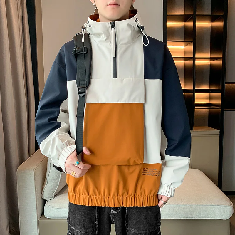 

Jacket Y2k Ropa Korean Fashion 2023 Jackets For Mens Clothings Fall Winter Long Sleeve Coat Hooded Clothes Plus Size Casual Tops