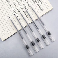 5 pcsset frosted gel pen student exam black carbon pen office learning signature black ink pen stationery
