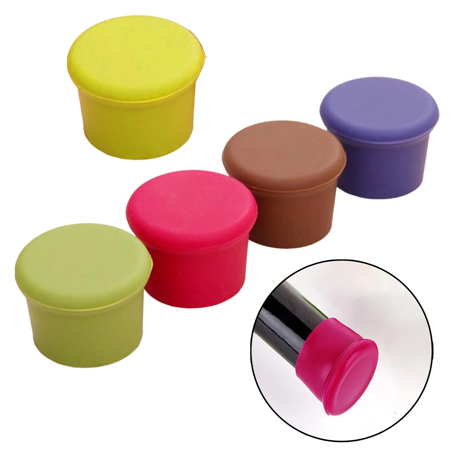 

Wine Stopper Champagne Saver Reusable Wine Leakproof Retain Freshness Bottle Sealer Sealer Plug for Holiday Wedding Party