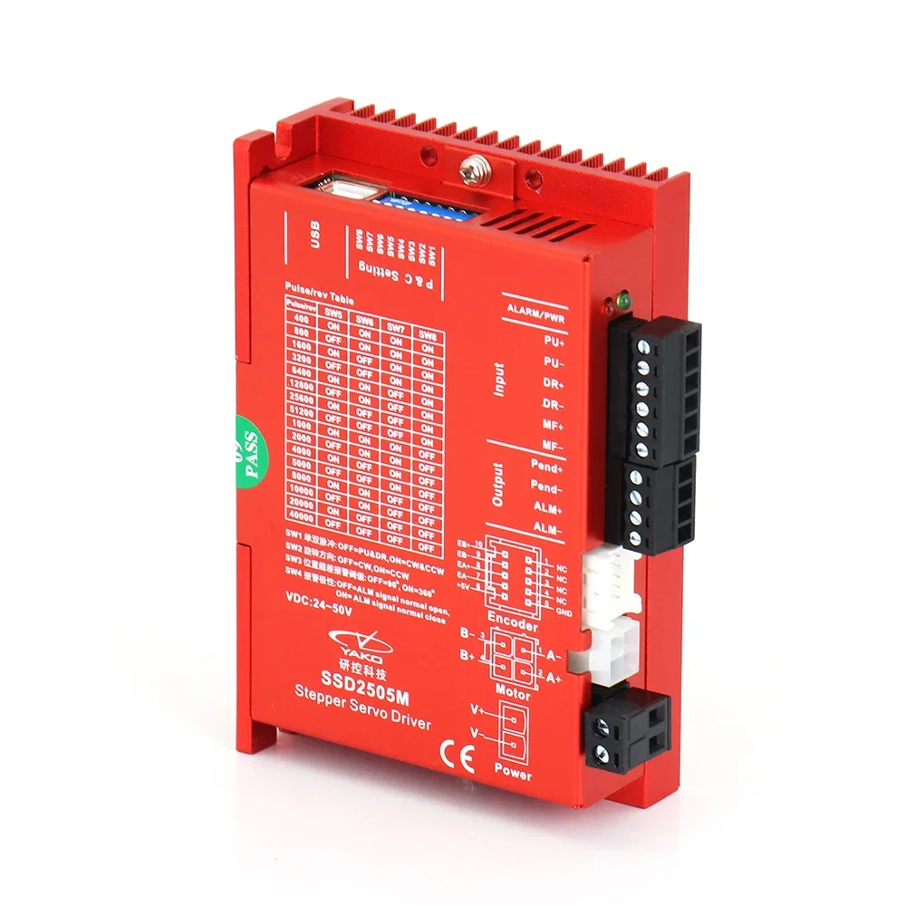 WaveTopSign YAKO 2-фазный драйвер шагового двигателя с замкнутым контуром SSD2505M 24-50 В