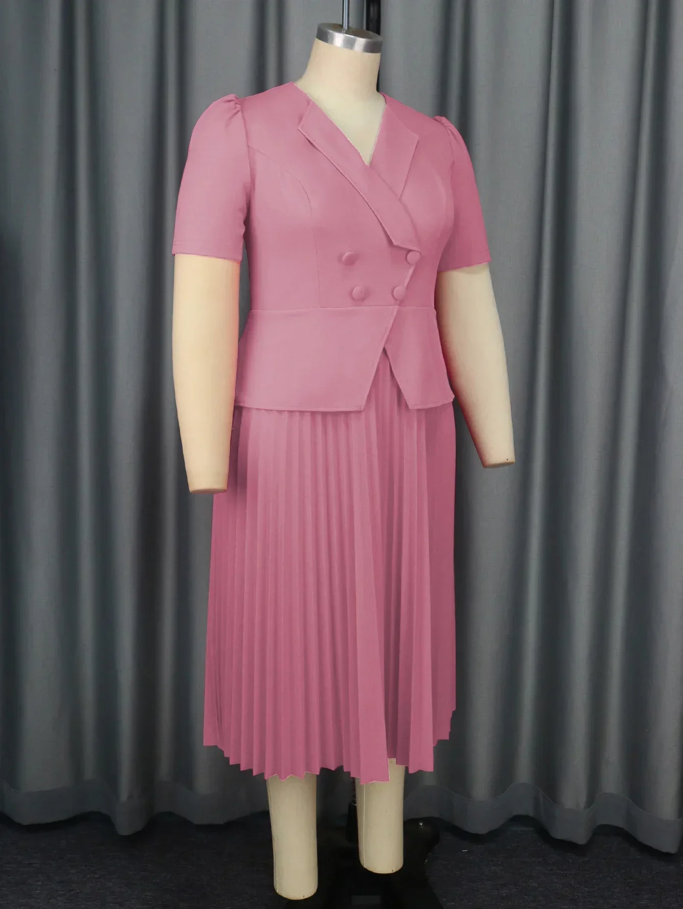 Женское классическое элегантное церковное платье с отложным воротником и