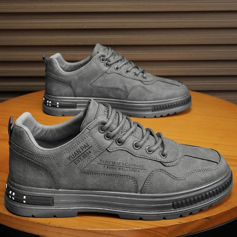 Мужская обувь уличные кроссовки на платформе походная шнуровке модная удобная