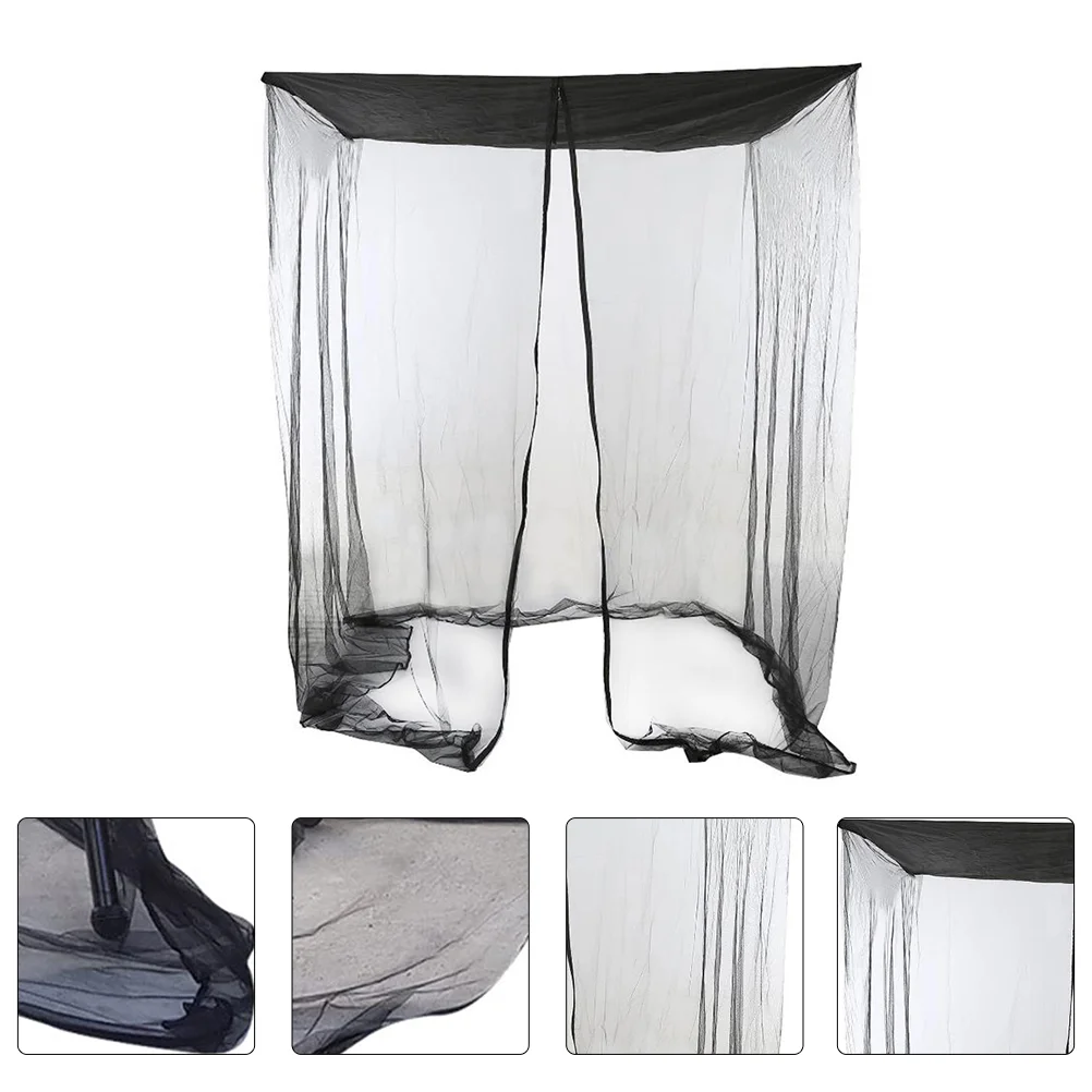 

Swing Blackout Mosquito Net Practical Chair Zipper Closure Netting Curtain Mesh Screen Patio Seater Camping Tent Outdoor