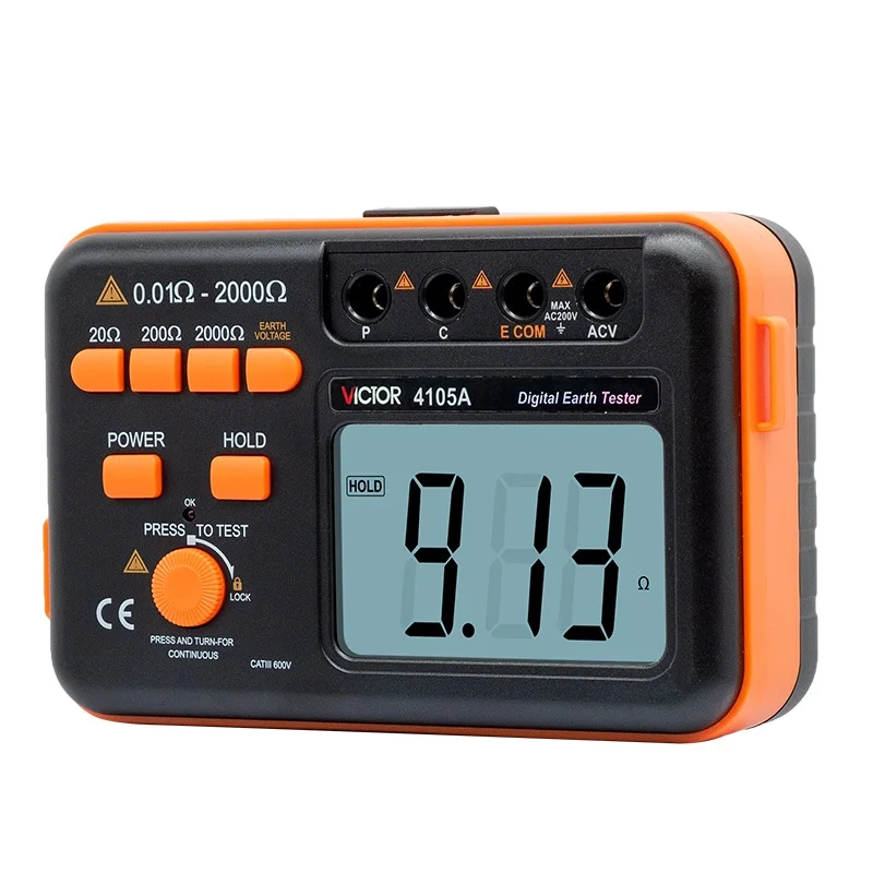 

VC4105A Earth Resistance Meter Lightning protection tester VICTOR