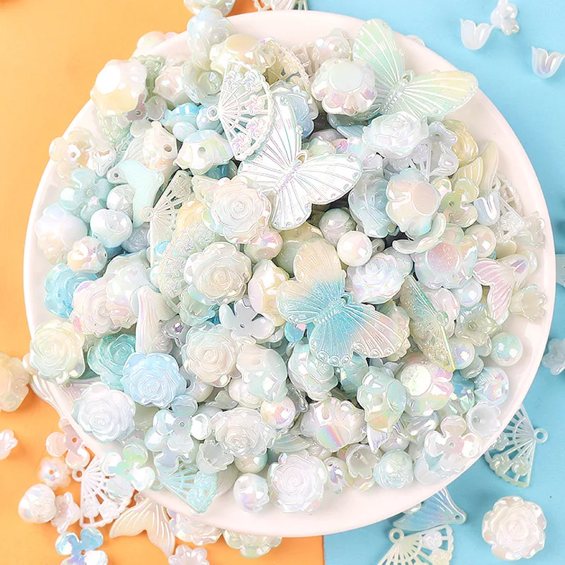 20 г акриловая бабочка цветок лист искусственный прозрачный фиолетовый цвет