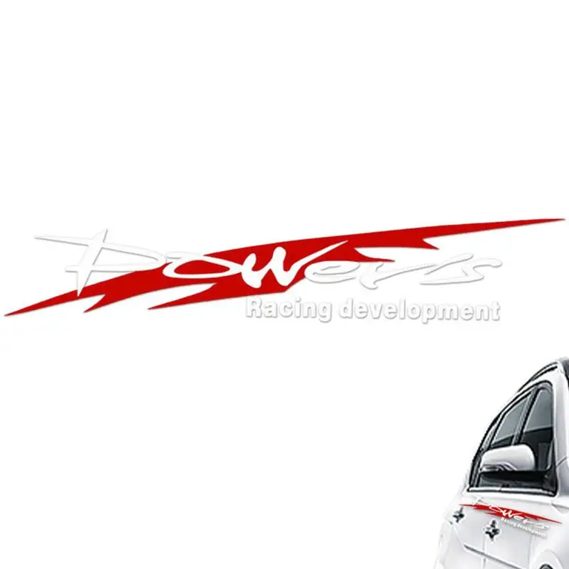 

Sport Decals For Cars Personality Trend Power's Racing Development Sports Sticker Car Reflective Waterproof Decal