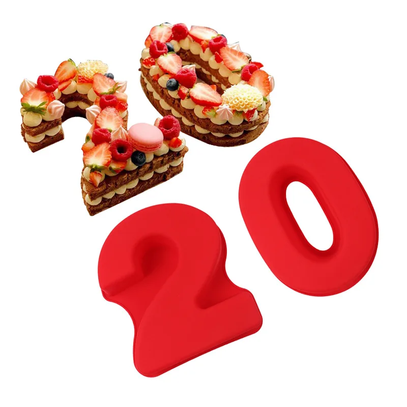 Силиконовая форма для выпечки торта номер 0-9 французского десерта кондитерских