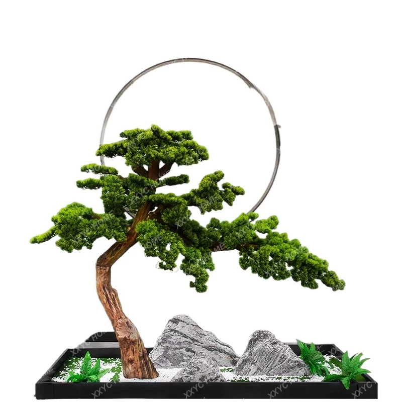 Иньке Сосна Поддельные Деревья Моделирование Красота Бонсай Podocarpus Макрофилл