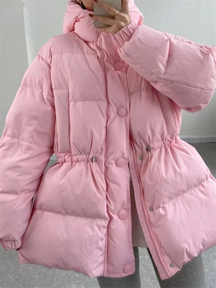 Puffer Jacket for Women Autumn Winter 2022 New Thicken Warm Coats with A Hood Casual Korean Fashion Outwear