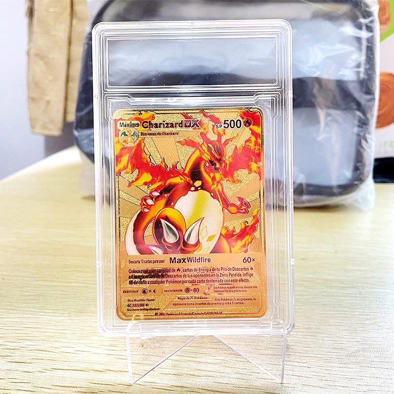 Набор для карт с покемоном твердые карточки стойки класса защитный чехол со