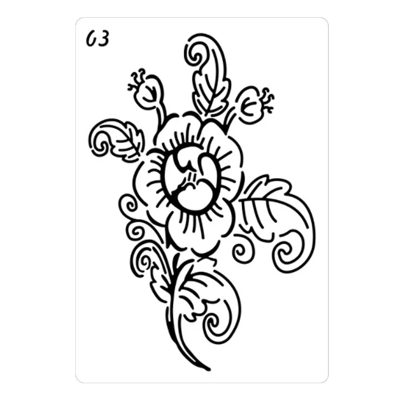 21*14.5cm Flower Animal Stencil DIY Craft Mold For Painting Template Stamped Photo Album Embossed Paper Card On Wood Fabric Wall - купить по