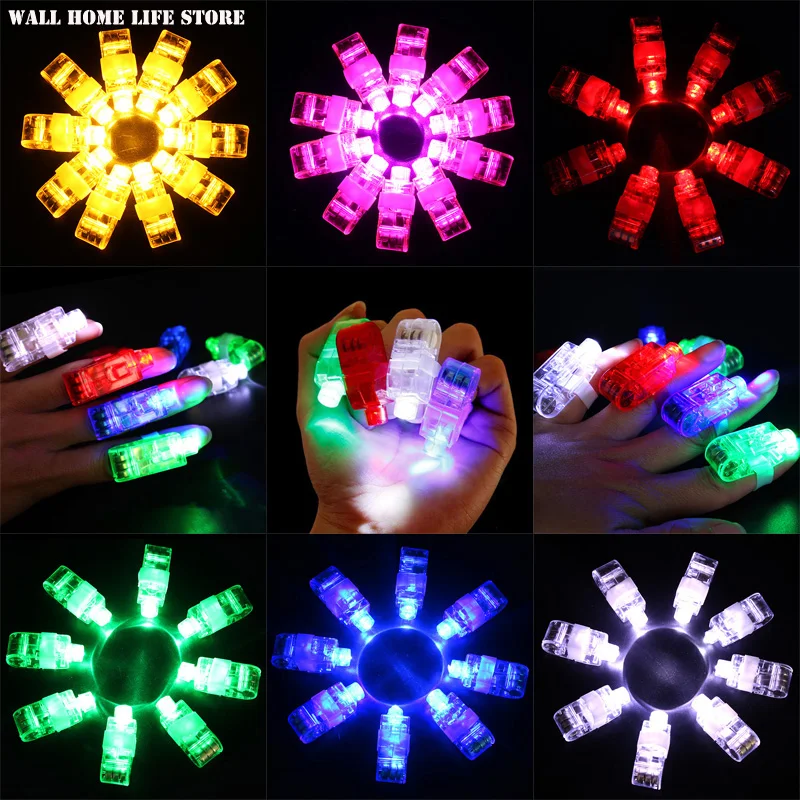 

200PCS LED Finger Light Glowing Colorful Laser Emitting Christmas Light Christmas Wedding Celebration Festive Party Decoration