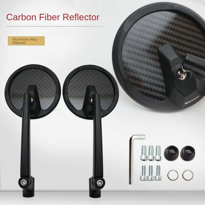 

2PCS Universal Motorcycle Modified Accessories Retro Round Rearview Mirror Reflector for Cafe Racer Moto Cross Pitbike