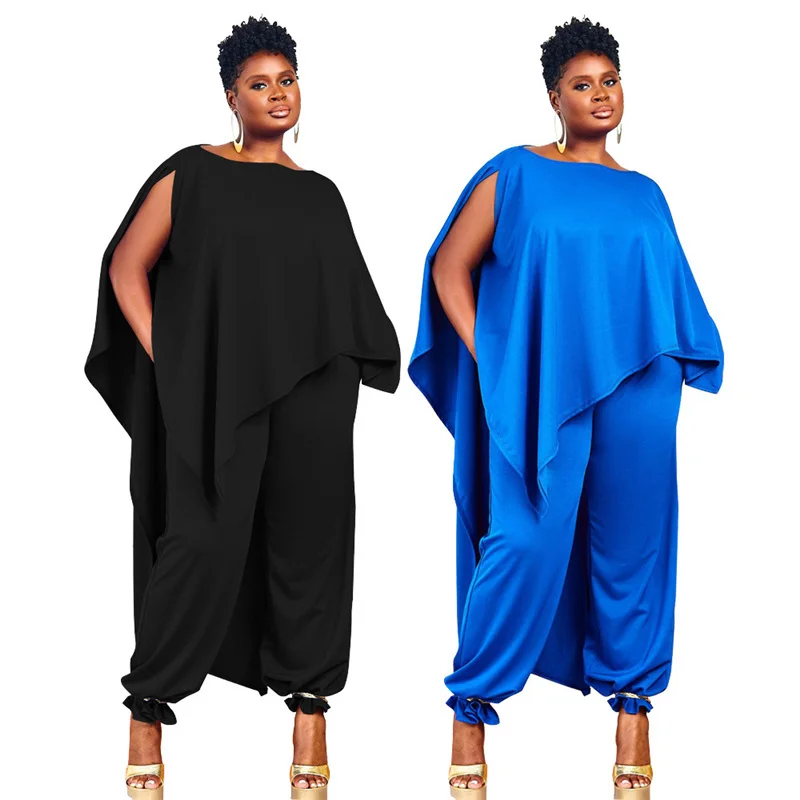 Plus Size Women Clothing Two Piece Set Loose Top and Pants Loungewear Sets Streetwear Jogging Outfit Dro 3xl 4xl 5xl 6xl