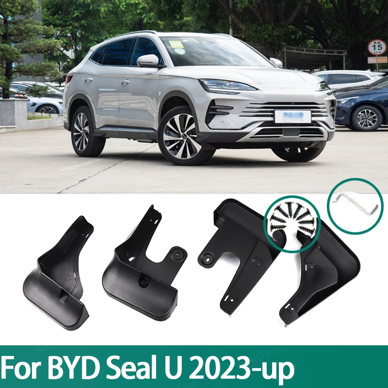 4 шт. автомобильные брызговики защита переднего и заднего крыла для BYD Song Plus Champion