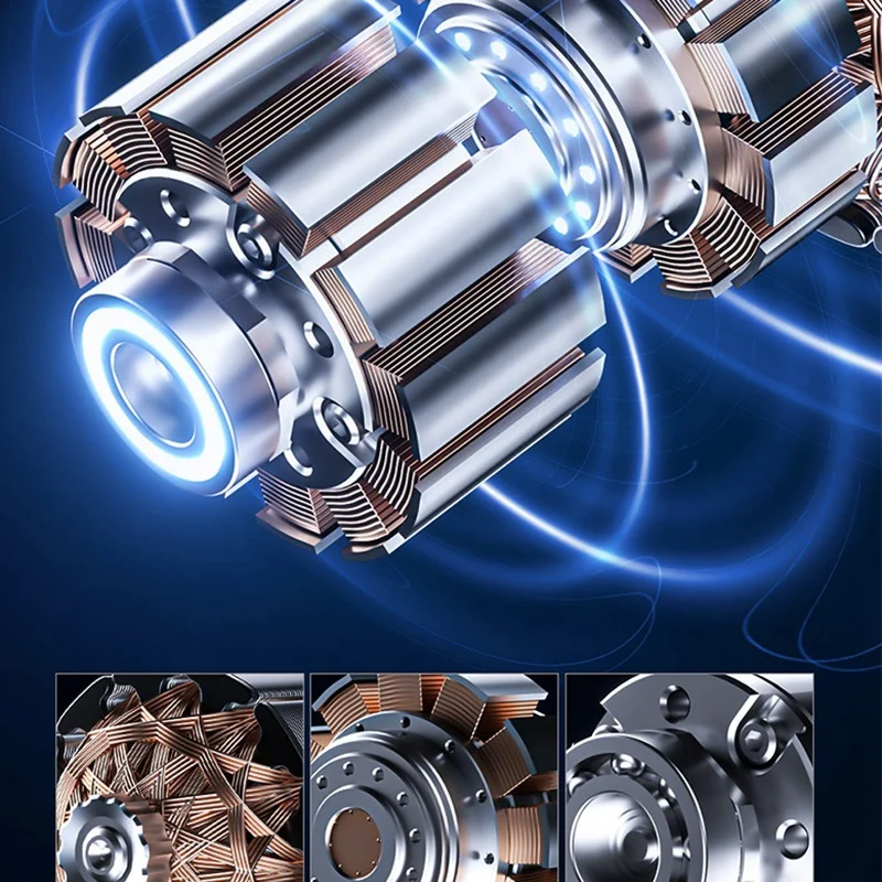 Licheers Автомобильный беспроводной воздушный насос со светодиодной лампой