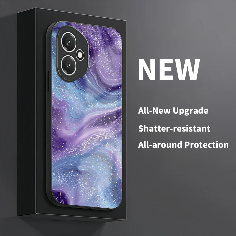 Фото Противоударный чехол для телефона с мраморным узором для Huawei Honor 50 Lite 30 20 20S 400 Lite 300 Pro 200 Smart 90 70 Чехол из закаленного стекла №3