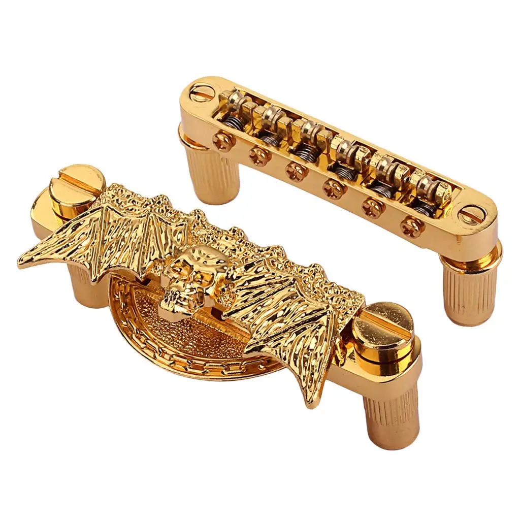 

1 Set Electric Guitar Bridge Parts Guitar TuneOMatic Roller Bridge Accessory