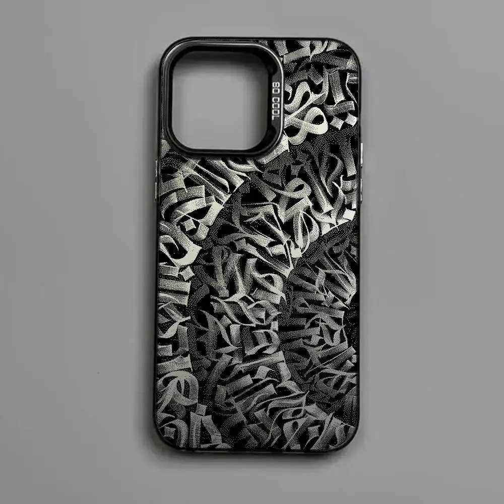 Фото Чехол для телефона P-Pokras Design Art Graffiti для iPhone 17, 17e, 16, 15, 14, 13, 12, 11 mini, Pro Max, 8, 7, Air Plus, матовая задняя крышка с защитой от падений №3