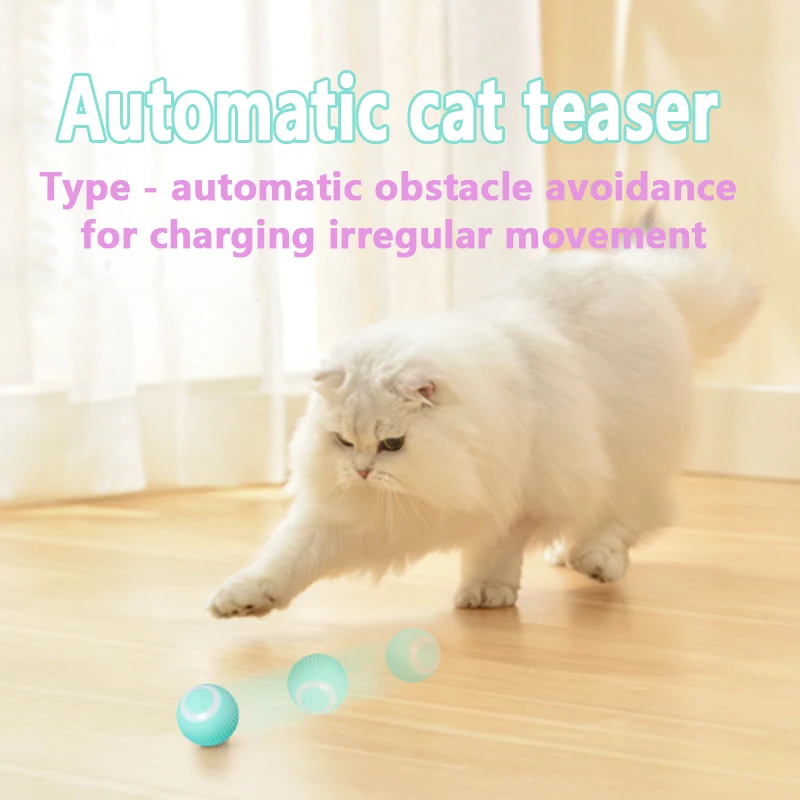 

Электрическая игрушка-мяч для кошек, автоматическая вращающаяся Умная игрушка для кошек, Интерактивная игрушка для кошек, тренировочные самодвижущиеся игрушки для котят для игр в помещении