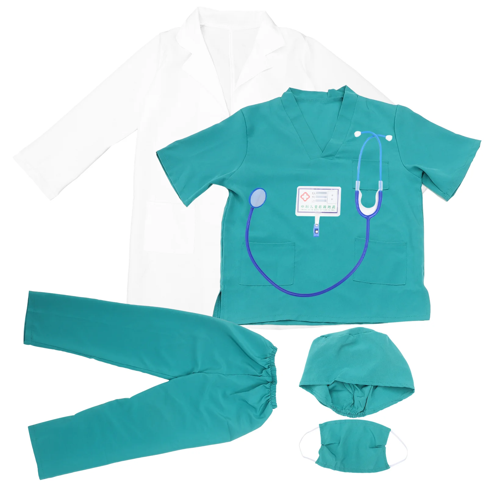 

Kid Suit Cotton Clothes Costume Kids Glasses Coat Lovely Cosplay Accessories Kit Washable Dress