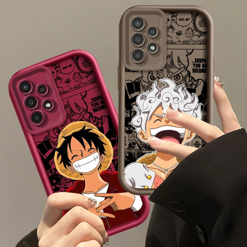 Чехол для телефона O-One P-Piece Luffys аниме с мягким глазом и лестницей Samsung Galaxy A73 A71 A54 A53