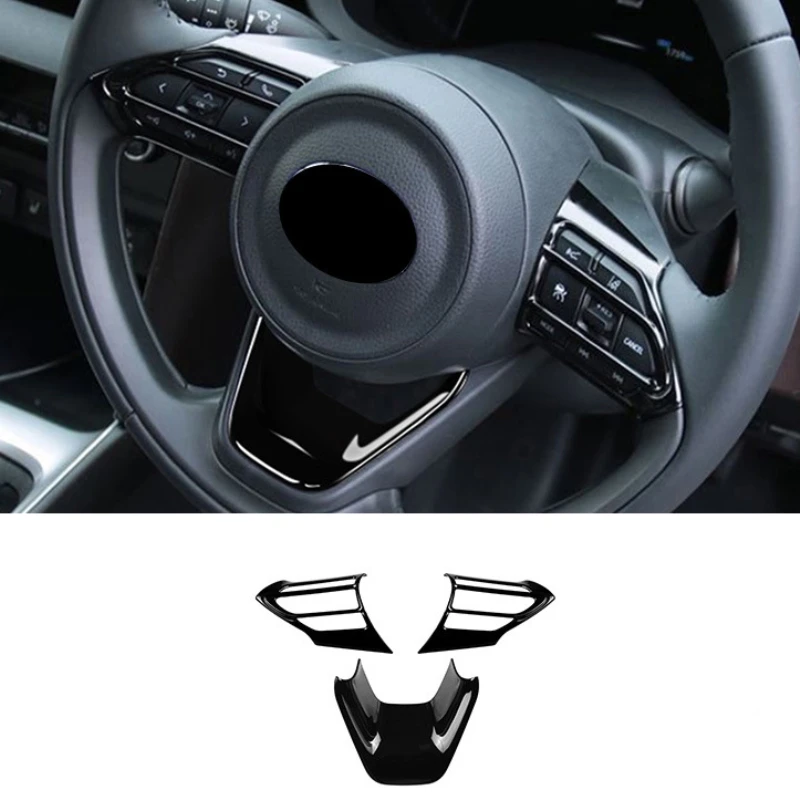 

Для Toyota Yaris/yaris Cross 2020 2021 2023, крышка панели рулевого колеса автомобиля из углеродного волокна, декоративная рамка, наклейка, аксессуары