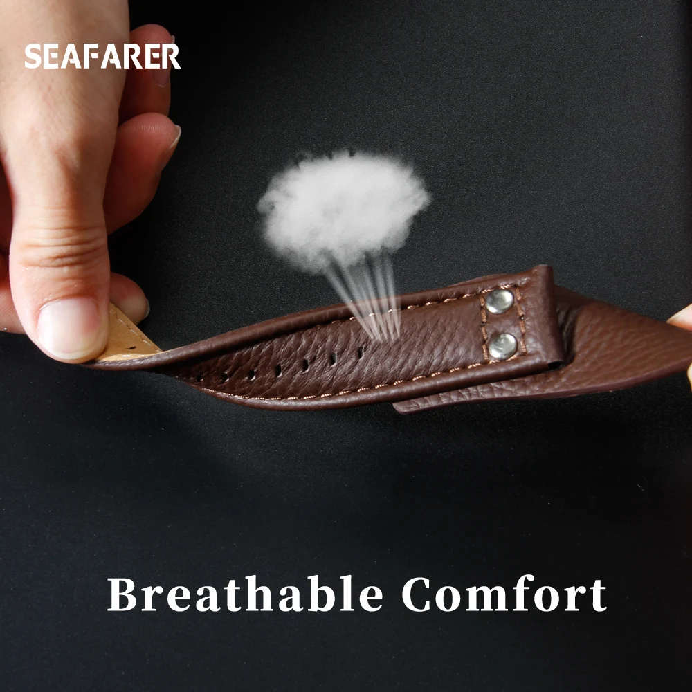 Genuine Leather Watch Strap for Fossil CH2564 CH2565 CH2891CH3051 Wristband 22mm Black Brown Tray Watchband with Rivet Style