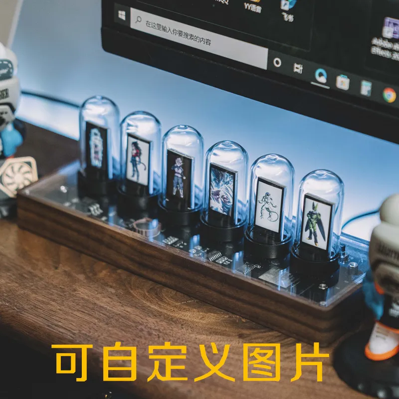 Дешево Часы-трубки Nixie Tube, набор часов, цифровой календарь, секундомер, 6 бит, ЖК-дисплей, фотография, креативное украшение для стола, подарки Pаспродажа Часы-трубки Nixie Tube, набор часов, цифровой календарь, секундомер, 6 бит, ЖК-дисплей, фотография, креативное украшение для стола, подарки