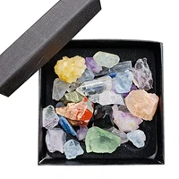 healing crystals kit for beginners chakra set tumbled stones real raw chakra stones set crystals healing stones for diy necklace