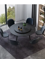 nordic rock plate round table simple modern creative designer villa home light luxury italian minimalist round table