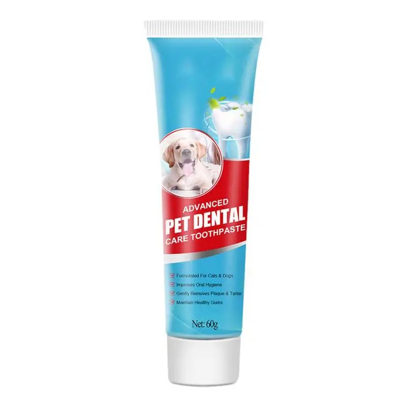 

2Oz Dog Toothpaste Pet Teeth Brushing Cleaning Cat Dental Care Tooth Paste Prevent Tartar Remove Plaque Oral Care Restore Luster
