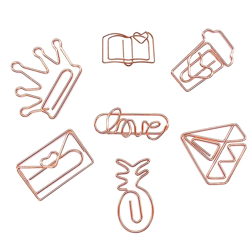 

35 Pcs Cute Paper Clips, Paper Clips In The Shape Of A Love Diamond Crown-Funny Bookmark Marker Clip For Office School