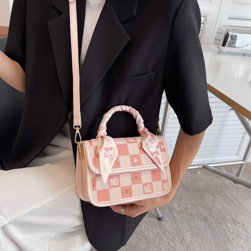 

Текстурная индивидуальная Сумочка, женская сумка, весна 2022, новый шелковый шарф, сумка-мессенджер на плечо, модная Высококачественная сумка...