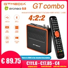 Спутниковый приемник GTMEDIA GT Combo с клавиатурой I8 DVB-S2T2C Android 9,0 TV BOX Amlogic S905X3 4K M3U спутниковый приемник