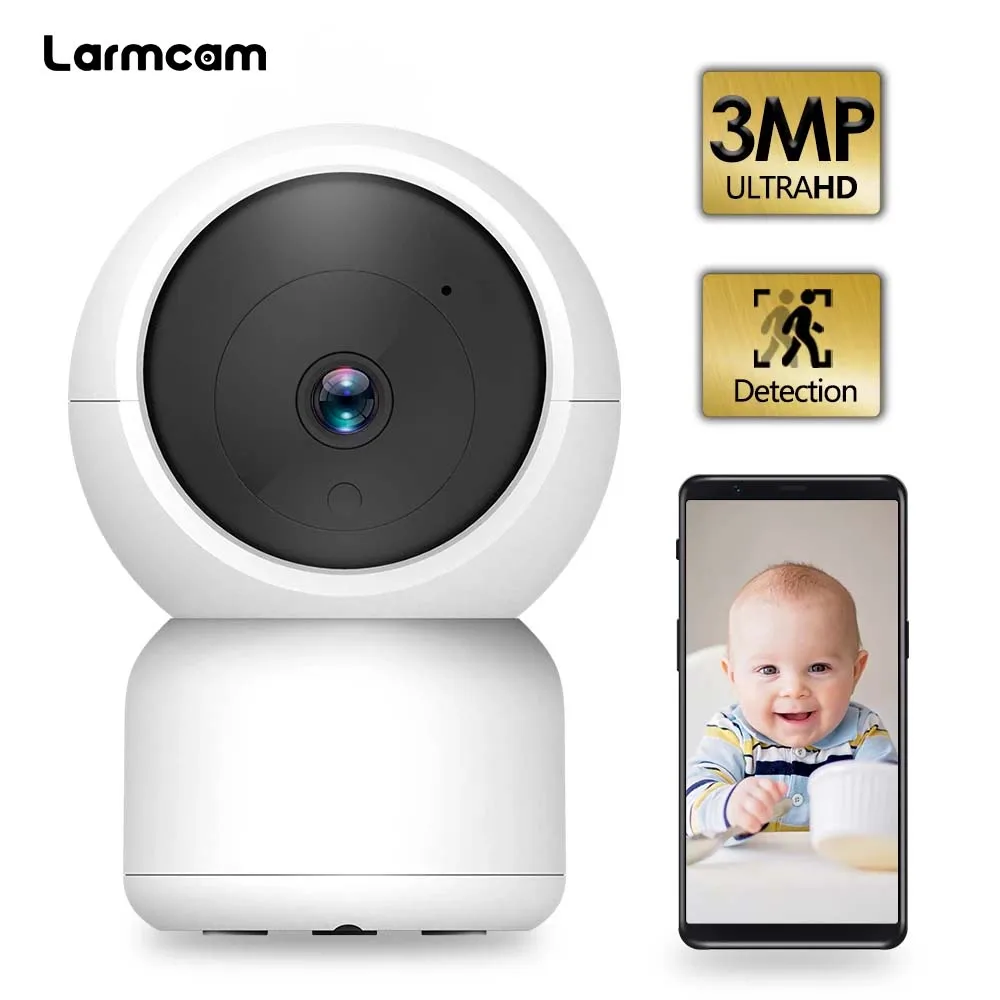 

3MP Baby Monitor WiFi IP Camera 2K Mini Cam Home Security Protection Wireless Video Surveillance Human Detection ICsee