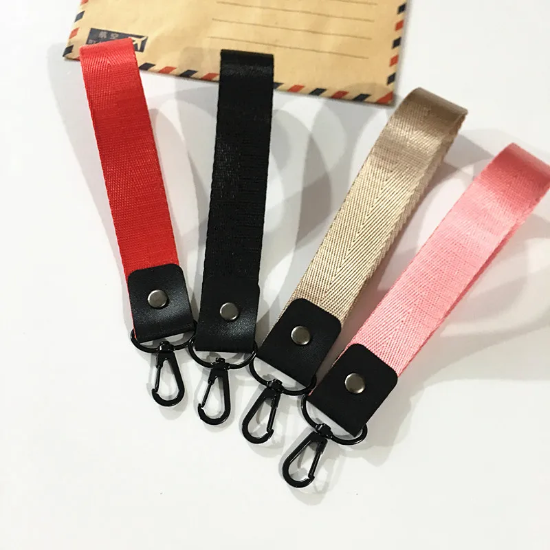 

5Pcs/Pack Braided Rope Lariat Cord Lobster Clasp Lanyard Bell Charms Keychain Hooks Car Key Mobile Phone Strap Accessories