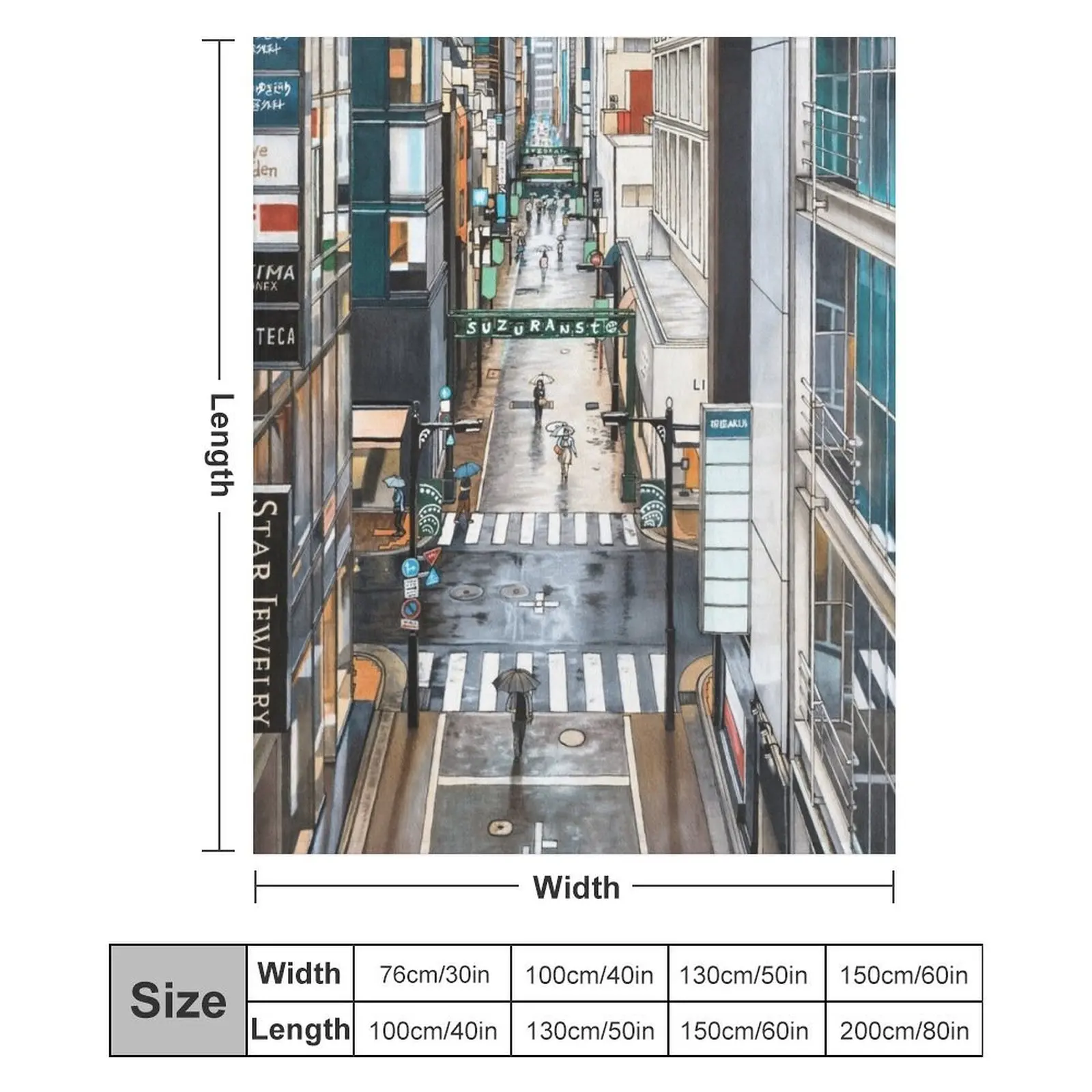 Вид на одеяло Ginza