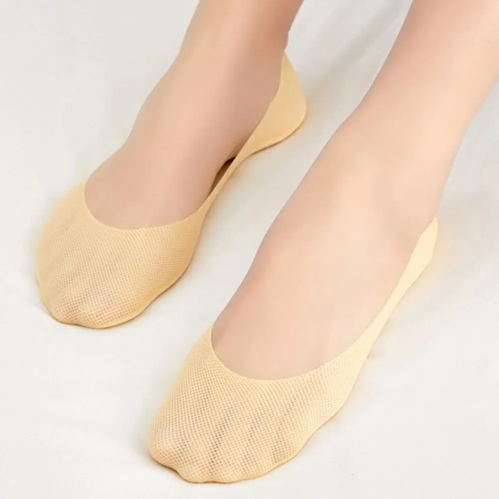 Носки женские сетчатые хлопковые дышащие Нескользящие невидимые носки-лодочки с
