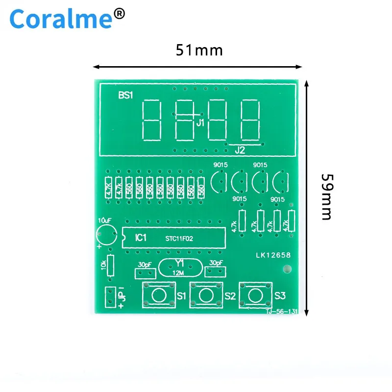 2 шт. 4-значные цифровые электронные часы набор для производства электронных
