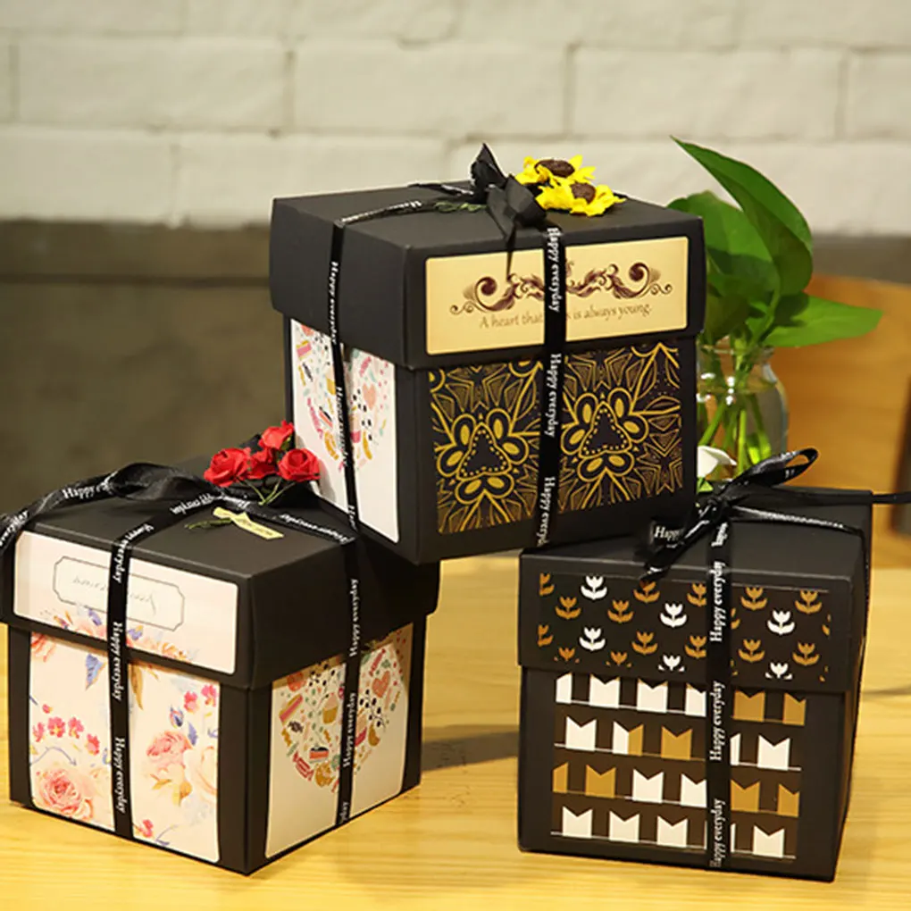 

Surprise Explosion Gift Box DIY Handmade Scrapbook Photo Album Wedding Birthday Valentine'S Day Gift Creative Organ Gift Box