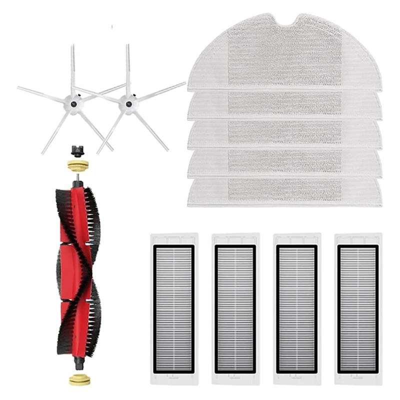 

HOT！-Vacuum Cleaner Accessories For Xiaomi Roborock S5 Max S50 S51 S55 S6 S60 S5max Filter Mop Cloth Main Brush Side Brush