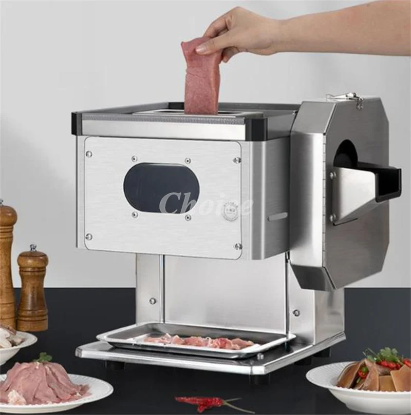 

Electric Meat Slicer 220v Meat Cutter Potato Slicer Shredding Machine Commercial Stainless Steel Vegetables Cutting Machine