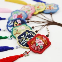 embroidery pendants lu embroidery handmade materials package embroidery blessing stitch peace blessing gift antique sachet