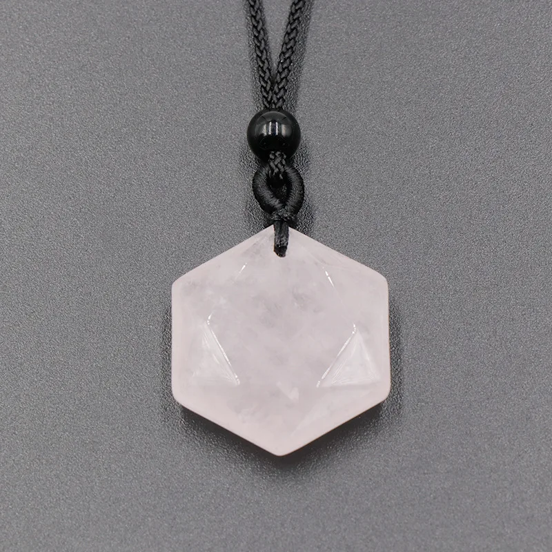 10 шт. кулон Маген Дэвид натуральный целебный кристалл аметиста розовый кварц