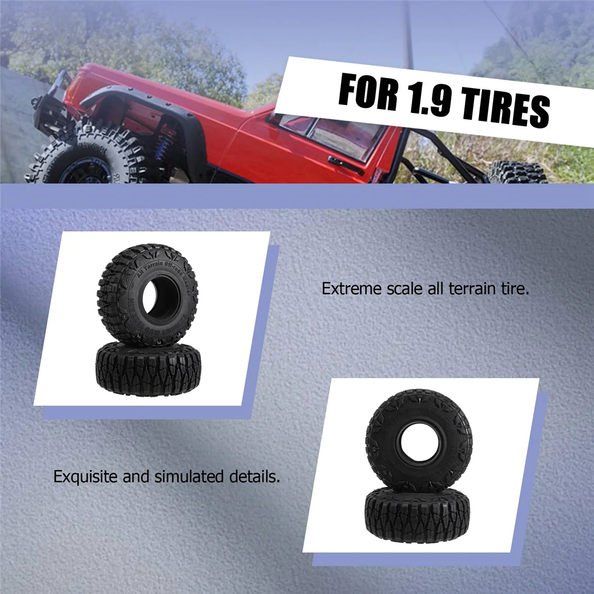 4 шт. 115 мм 1 9 резиновые шины колесные для 1/10 RC Crawler Car Axial SCX10 90046 AXI03007 Traxxas TRX4 D90 TF2 CC01