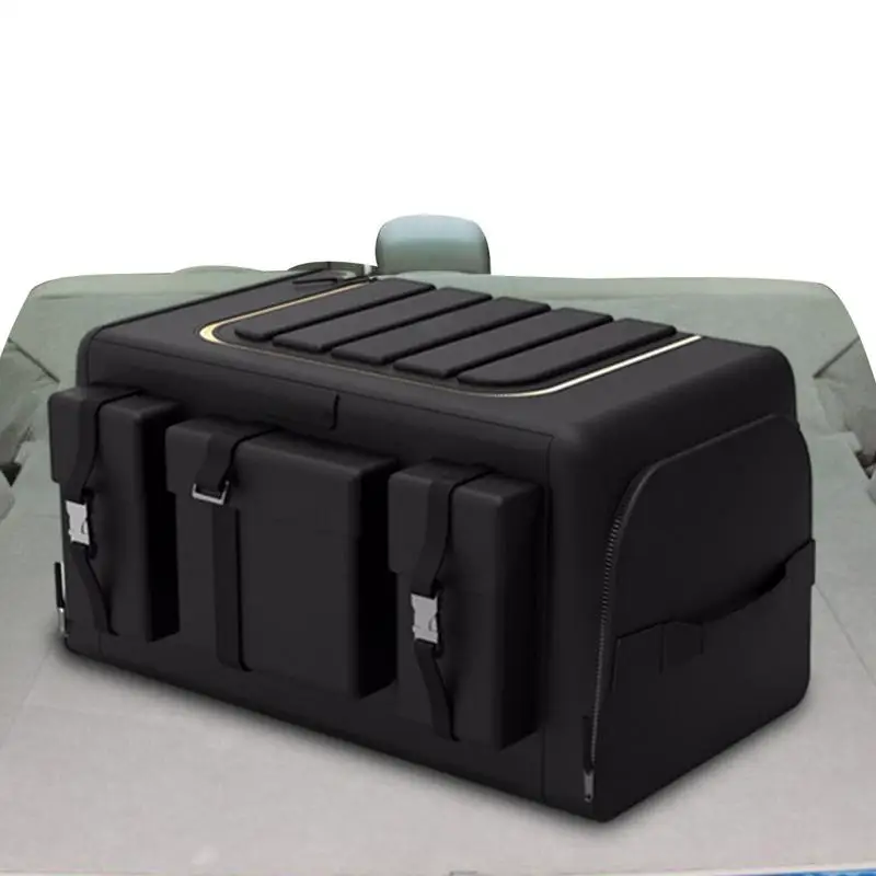 

Car Trunk Organizer With Lid Super Strong Durable Foldable Nonslip Goods Storage Box For Auto Truck SUV Trunk Boxes Universal