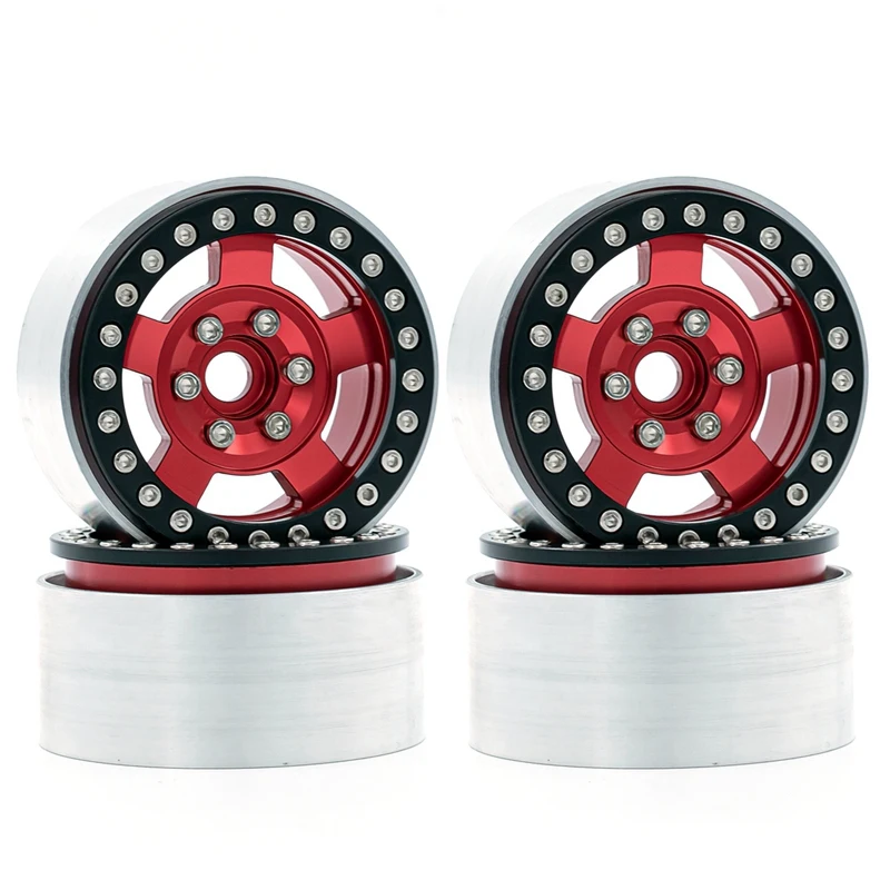 

Hot Sale 4PCS Metal Beadlock 1.9 Wheel Hub Wheel Rims For 1/10 RC Crawler Car Axial SCX10 90046 AXI03007 Traxxas TRX4 RC4WD D90