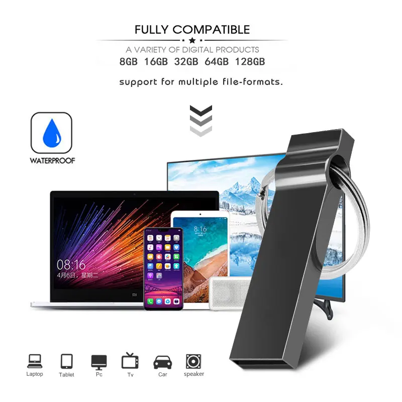 

Pendrive 128GB USB Flash Drive 64GB 32GB 16GB 8GB 4GB Waterproof Memory Stick Pen Drive 1TB 2TB 512GB Thumbdrive USB Stick