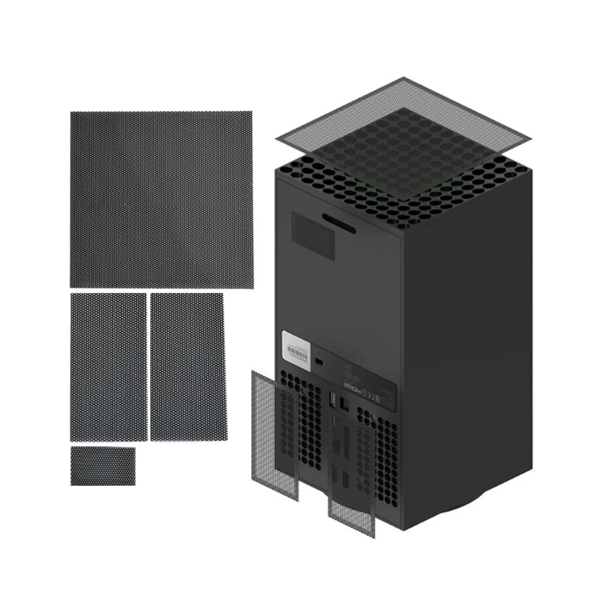 

1Set Cooling Fan Filter Dustproof Cover for Xbox Series X Gaming Console Dust Cover Game Host Dustproof for XBOX Series